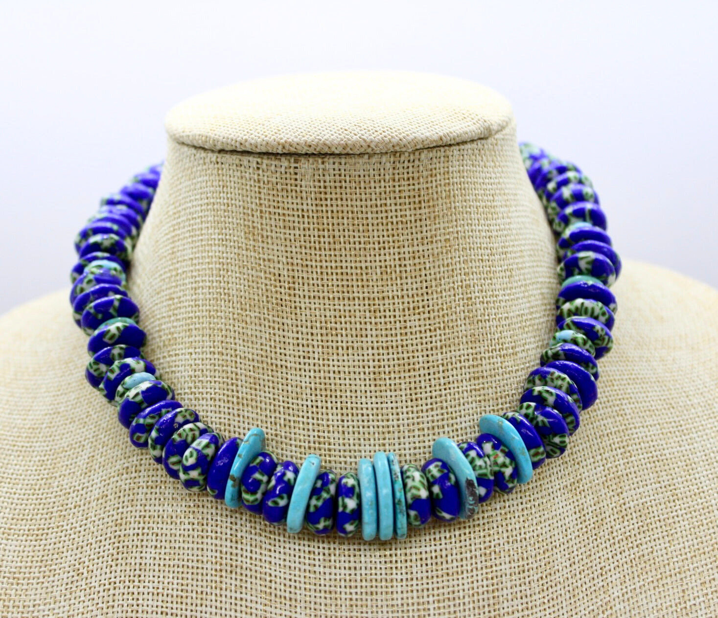 Disc Beaded Necklace