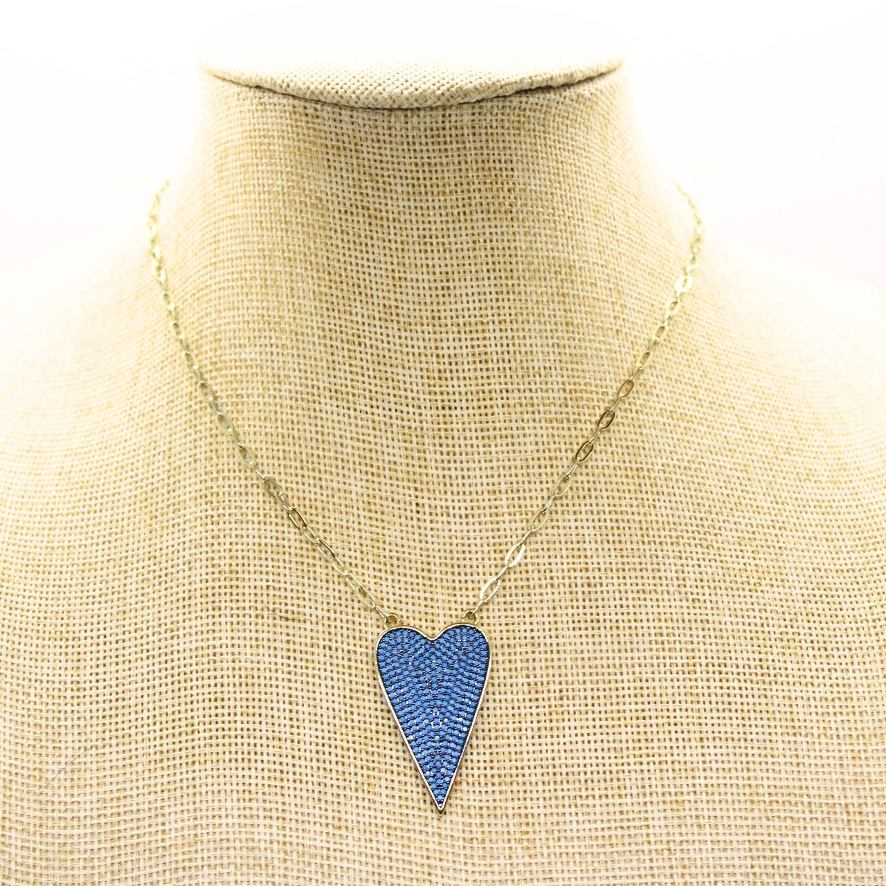 Pave Heart Necklace