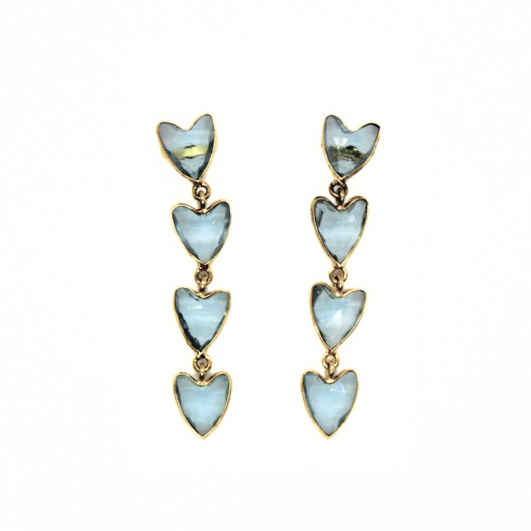 Long Heart Earrings