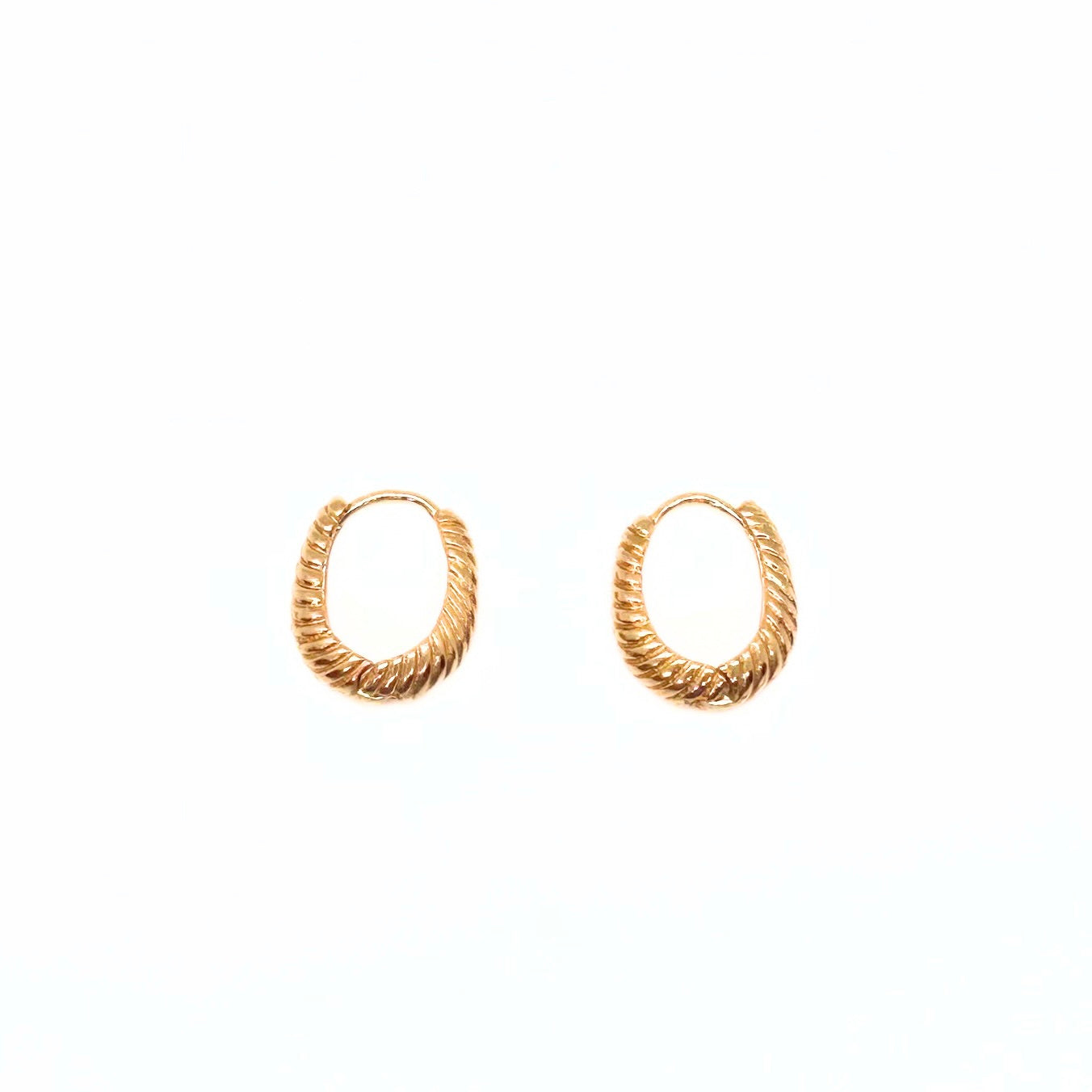 Twisted Gold Hoops