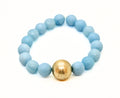 Beaded Bracelet with Gold Bead