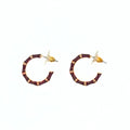 Small Maroon Hoops
