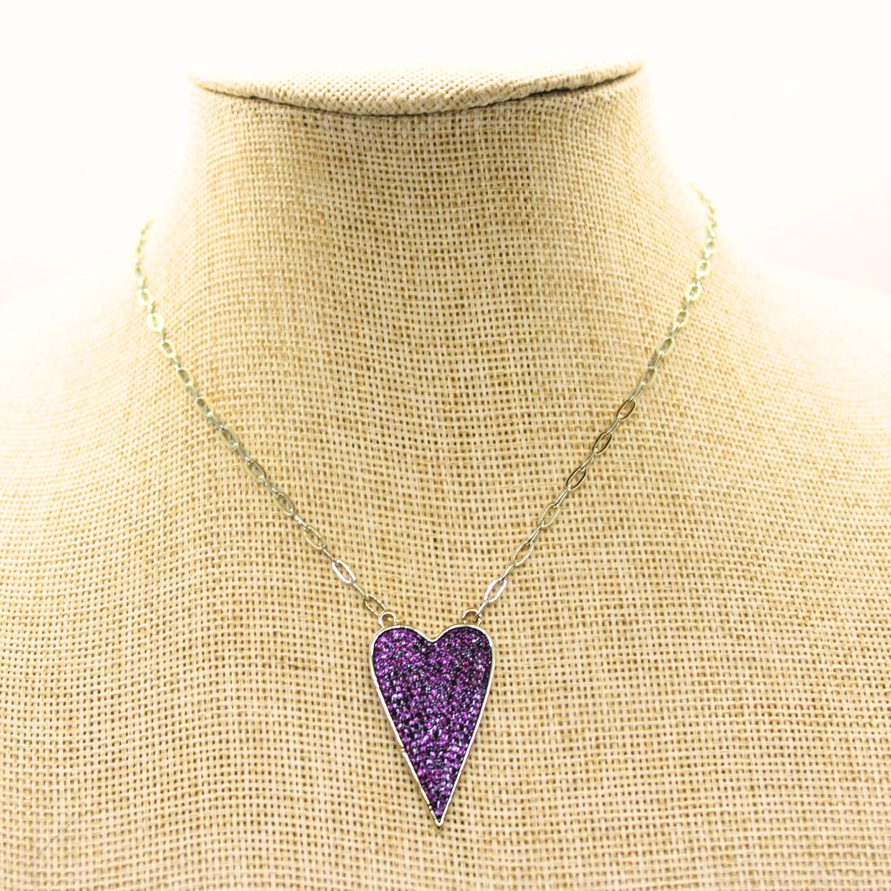 Pave Heart Necklace