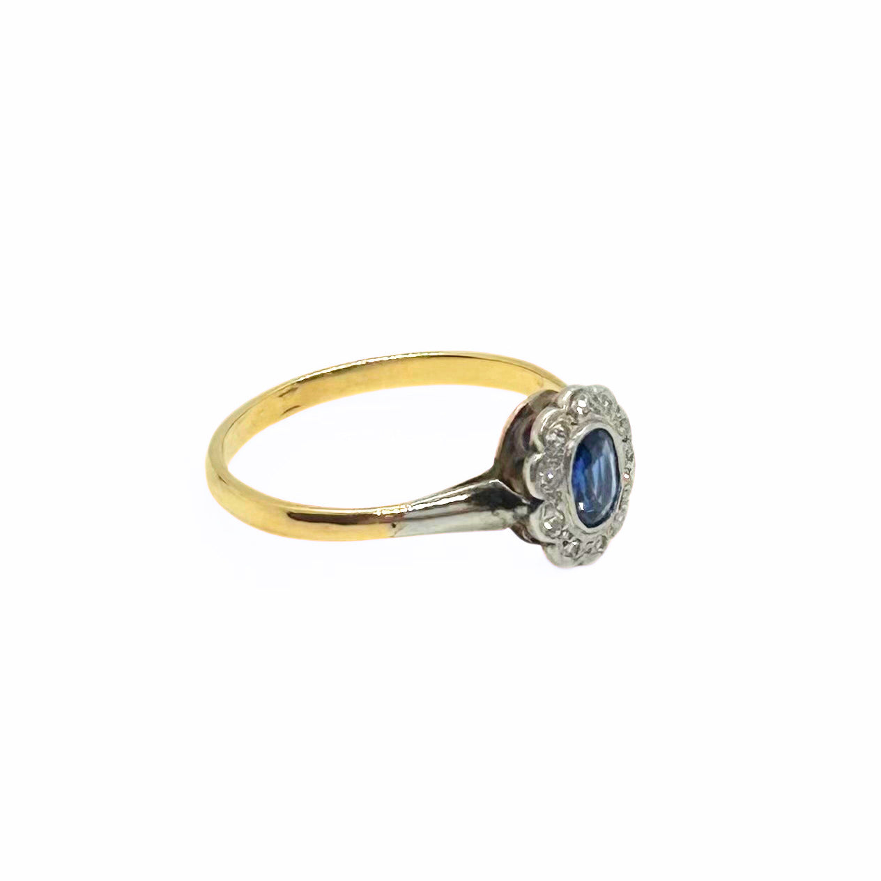 Blue Sapphire Oval Ring