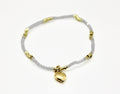 Small - Heart Charm Beaded Bracelet