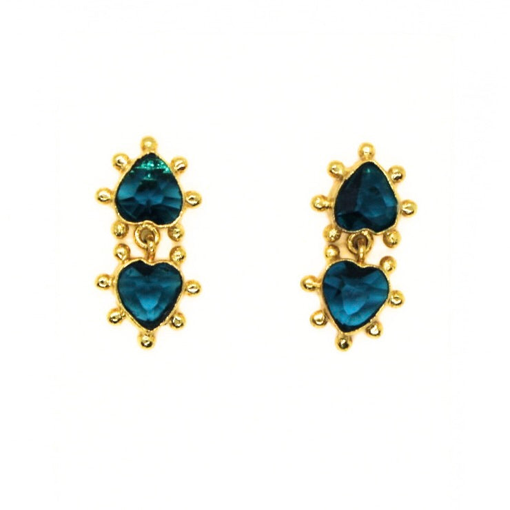 Double Heart Earrings