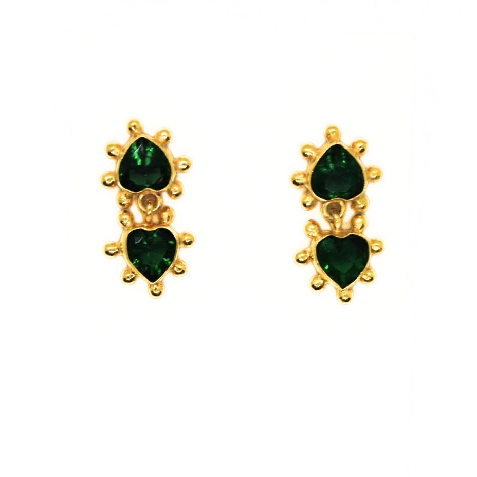 Double Heart Earrings