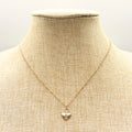 Gold Heart Lock Necklace