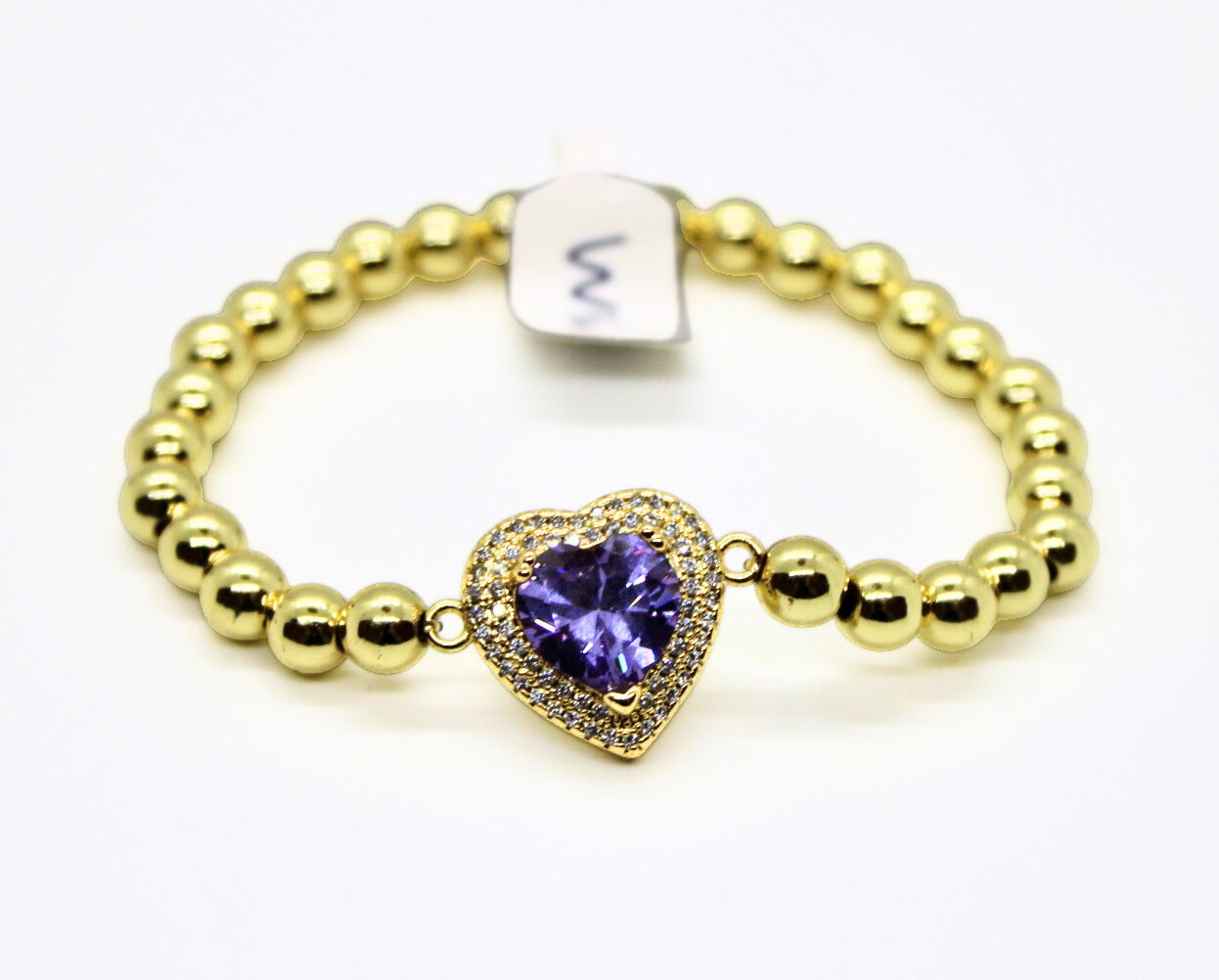 Large Heart Beaded Bracelet