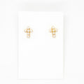 Pearl Cross Studs