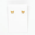 Gold Bow Studs