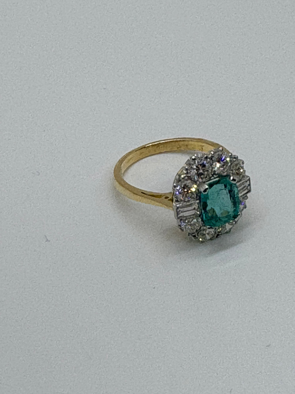Vintage Emerald and Diamond ring