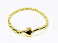 Gold Heart Beaded Bracelet