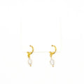 Pearl Huggie Earrings
