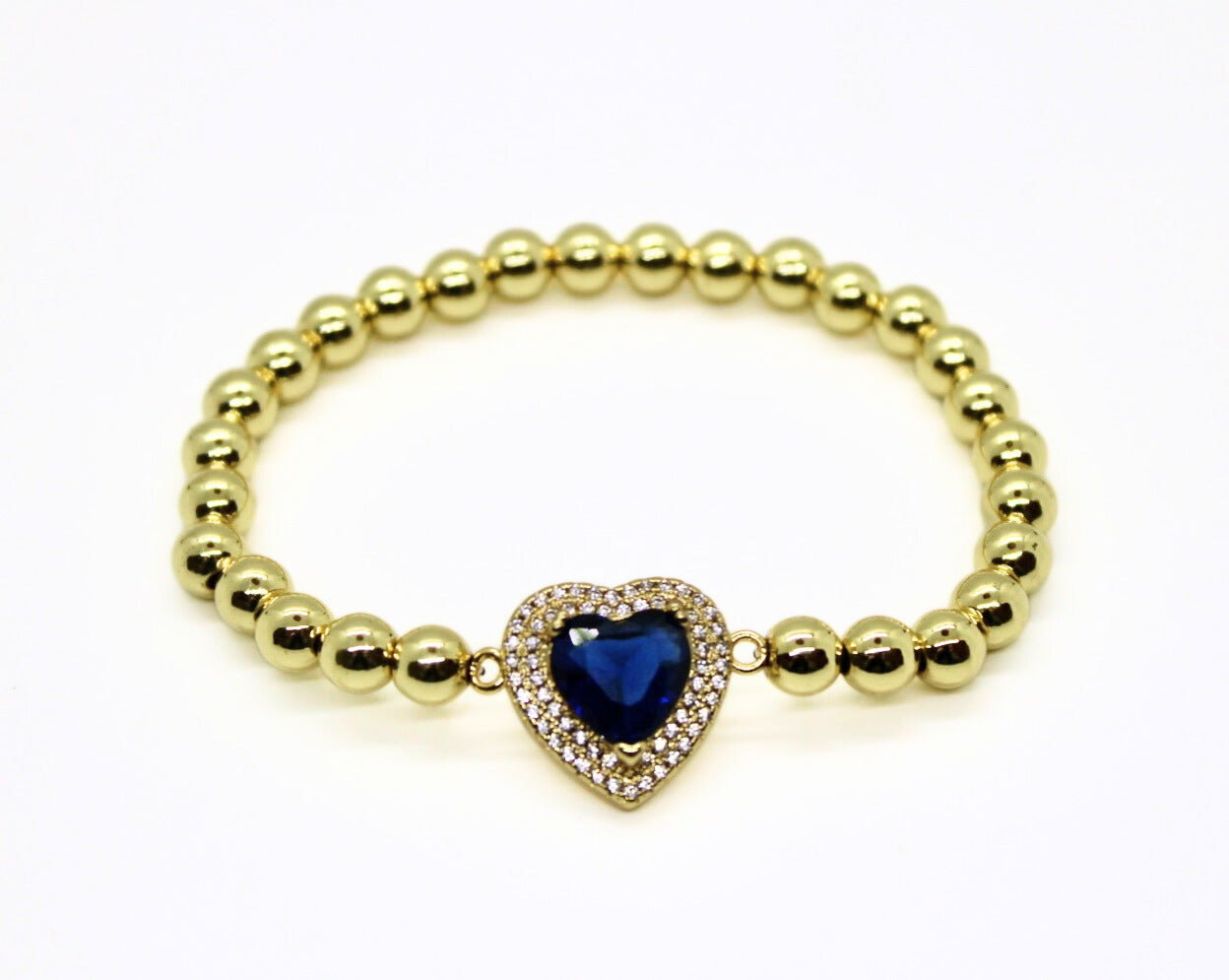 Large Heart Beaded Bracelet