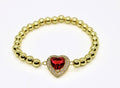 Large Heart Beaded Bracelet