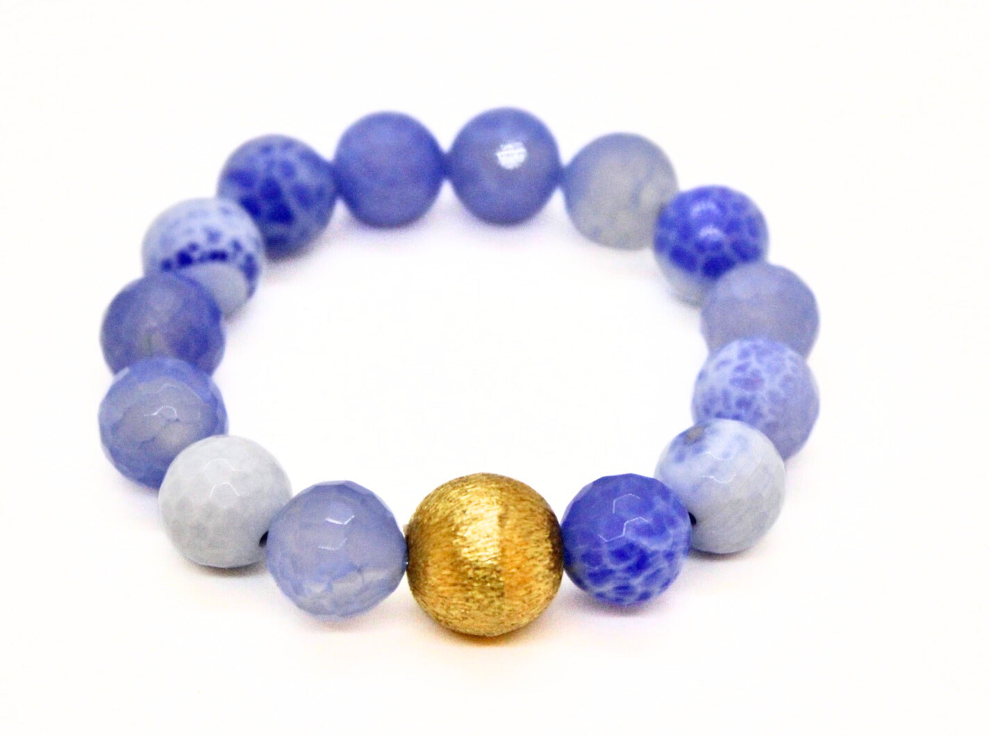 Beaded Bracelet with Gold Bead