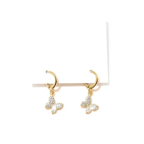 Butterfly Huggie Earrings