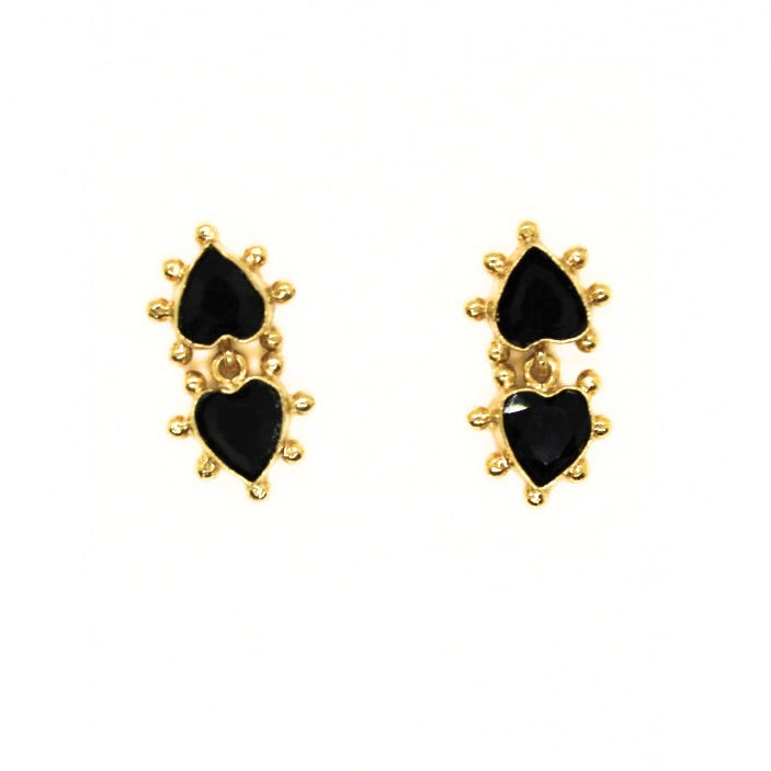 Double Heart Earrings