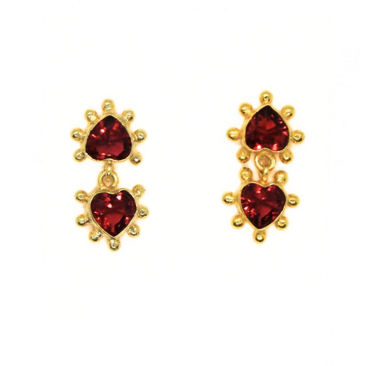 Double Heart Earrings