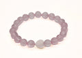 Pink Clear Heart Beaded Bracelet