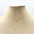 Small Gold Cross Necklace