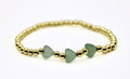 Triple Heart Beaded Bracelet